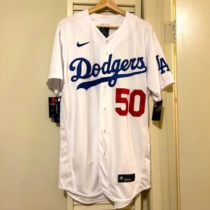 Mens Dodgers Nike Jersey Size L NWT
